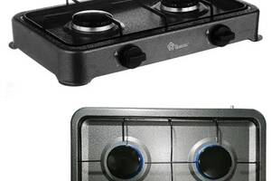 Газовая плита кухонная Domotec MS-6602 на 2 конфорки (1761883897)