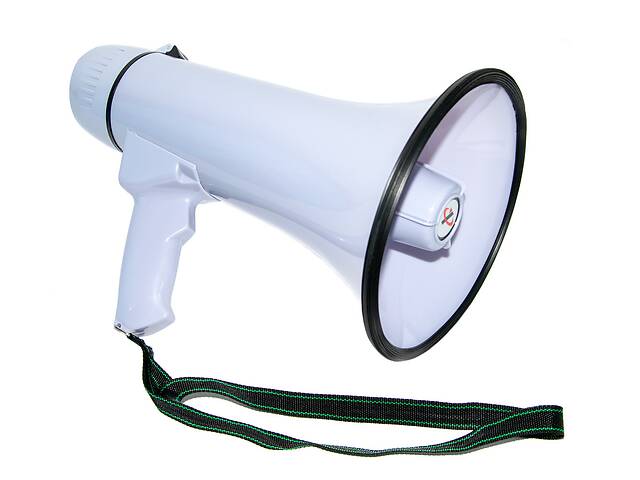 Громкоговоритель с микрофоном Megaphone HW 20B 30W, рупор для усиления голоса | гучномовець (ST)