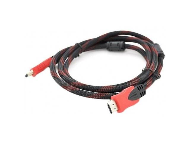 Кабель Merlion HDMI-HDMI, 1.8м Black/Red (YT-HDMI(M)/(M)NY/RD-1.8m/00257) (Код товара:22510)