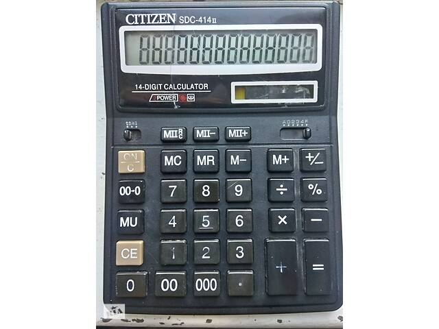 Калькулятор Citizen SDС-414 II та Калькулятор Citizen SDС-414