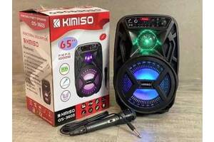 Kimiso QS-3603 6,5' Бездротова портативна bluetooth колонка — валіза з караоке