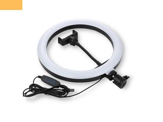 Кольцевая LED лампа для съемки с держателем телефона XPRO RING LIGHT USB 30cm (7327)