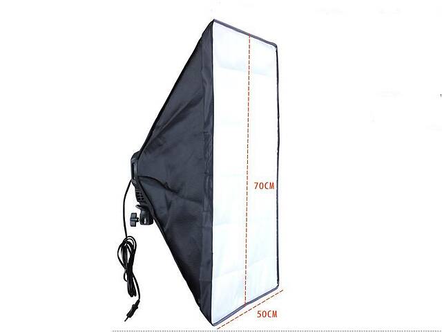 Комплект Видео софтбокс 50х70 + студийная стойка 2.0 м постоянный свет - Фото 2
