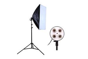 Комплект Видео софтбокс 50х70 + студийная стойка 2.0 м постоянный свет
