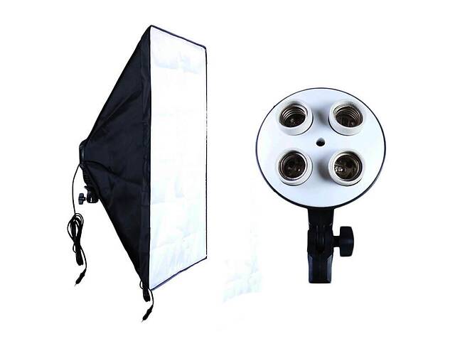 Комплект Видео софтбокс 50х70 + студийная стойка 2.0 м постоянный свет - Фото 5
