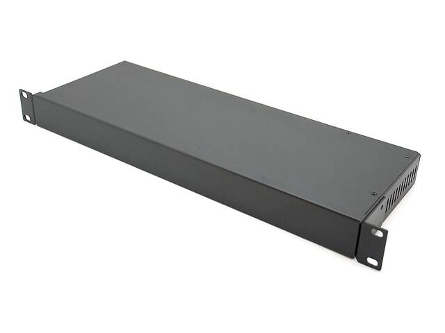 Корпус металлический MiBox Rack 1U, модель MB-1160vS (Ш483(432) Г162 В44) черный