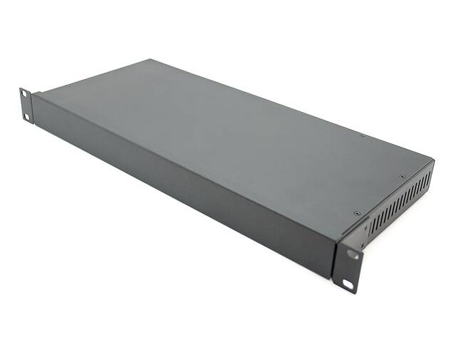 Корпус металлический MiBox Rack 1U, модель MB-1200vS (Ш483(432) Г202 В44) черный