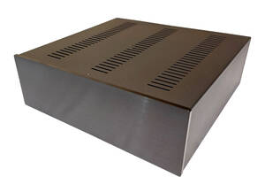 Корпус металлический MiBox с алюминиевой панелью MB-21(Black) (Ш320 Г310 В100) черный