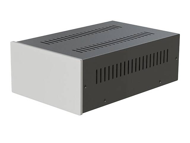 Корпус металлический MiBox с алюминиевой панелью MB-22 (Ш170 Г265 В90) черный, RAL9005(Black textured)