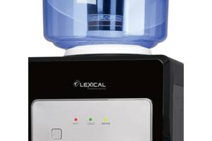 Кулер для воды настольный на три крана Lexical 6002-2 высокоэффективный с антибактериальным покрытием бака для воды