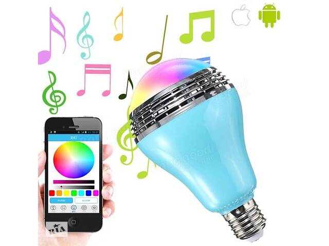 Лампа LED цветная RGB с управлением со смартфона