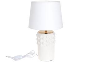 Лампа настольная BonaDi 232-729 42 см 60 Вт Белый (SK000329)
