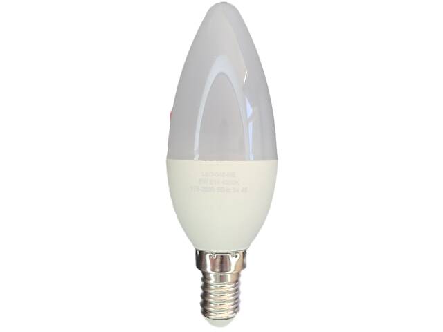Лампочка Luxel C35 6W | Светодиодная лампочка 220V E14