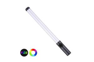 LED лампа для селфи, с встроенным дисплеем, встроенным аккумулятором RGB Light stick (LS_1228)