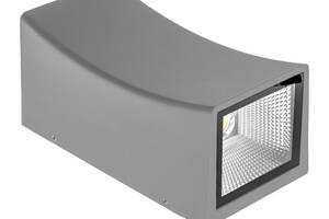 LED подсветка Brille Пластик 10W AL-233 Серый 34-195