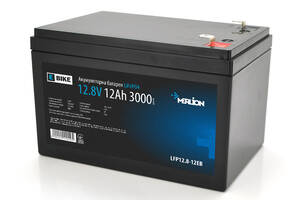 Литий-железо-фосфатный аккумулятор Merlion LiFePO4 12.8V 12AH (4S2P/BMS-15A), (151x99x99), 1,29kg для электротранспор...