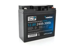 Литий-железо-фосфатный аккумулятор Merlion LiFePO4 12.8V 24AH (4S4P/BMS-30A), (166x175x125) for UPS, до 5000 циклов, Q6