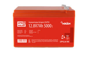 Литий-железо-фосфатный аккумулятор Merlion LiFePO4 12.8V 7AH (4S2P/BMS-10A), (151х65х95), 0,86 kg for UPS, до 5000 ци...