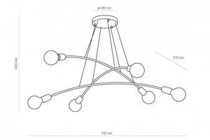 Люстра HELIX 6 WH TK-Lighting 6144