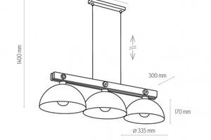 Люстра OSLO 3 TK-Lighting 1759