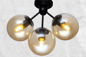 Люстра потолочная на 3 лампы Lightled 56-PR172-3 BK