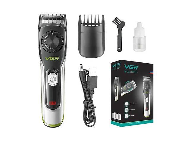 Машинка для стрижки волос аккумуляторная беспроводная VGR V-028