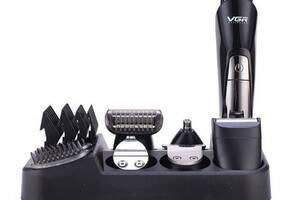 Машинка для стрижки волос аккумуляторная триммер VGR V-012
