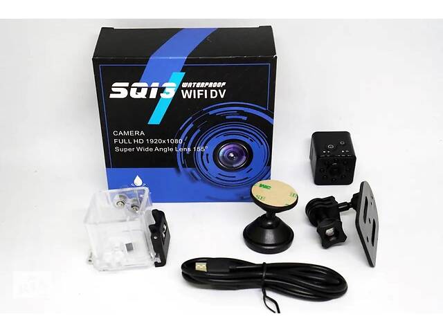 Міні камера SQ13 WiFi з водонепроникним боксом