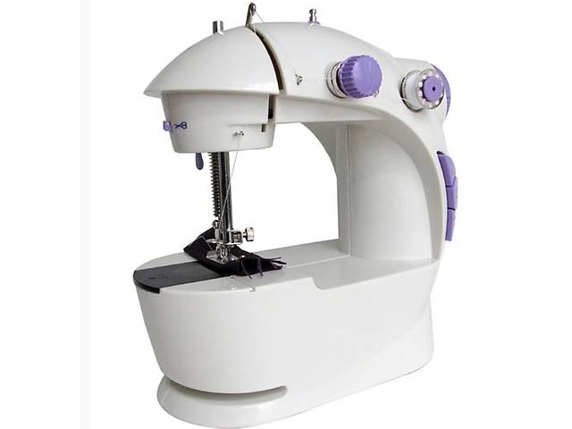 Мини швейная машинка Sewing Machine FHSM - 201 4 в 1 с подсветкой и адаптером