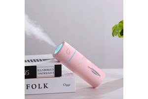 Міні зволожувач повітря humidifier Листочок Pink