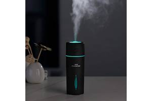 Міні зволожувач повітря Листочок humidifier Black