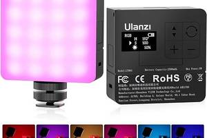 Накамерный свет LED RGB CRI95+ 2500-9000К Ulanzi VL49 RGB Pro