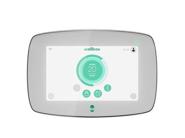 Настенная зарядная станция для электромобилей Wallbox Commander 2 230/400 В 32 А 22 кВт разъем Тype 2 кабель 5 м Белы...