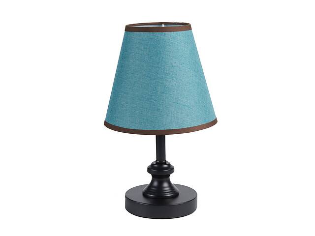 Настольная лама светильник декоративный c абажуром Sunlight голубой 5061