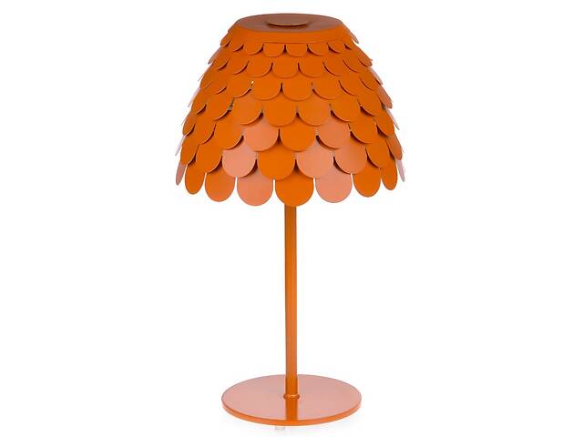 Настольная лампа 'Чешуя' Brille 60W BL-117 Оранжевый