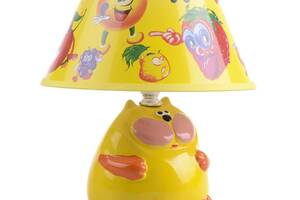 Настольная лампа для детской 'Кот' Brille 40W TP-018 Желтый