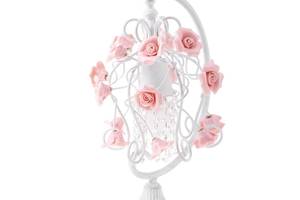 Настольная лампа флористика Brille 40W BKL-192 Розовый