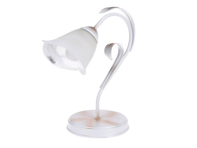 Настольная лампа флористика декоративная Brille 60W BKL-468 Золотистый