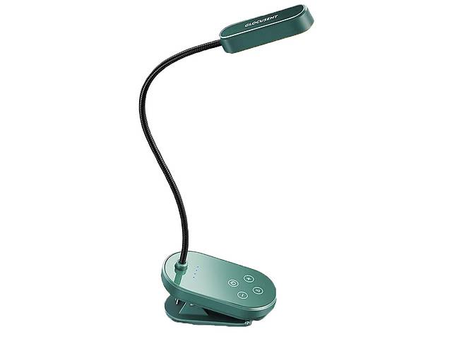 Настольная лампа на аккумуляторе Glocusent Mini clip-on Book light Green N
