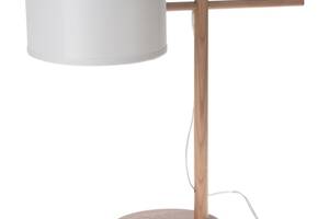 Настольная лампа скандинавский на деревянной опоре Brille 60W TL-143 Коричневый