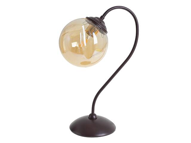 Настольная лампа в современном стиле Brille 60W BL-588 Коричневый