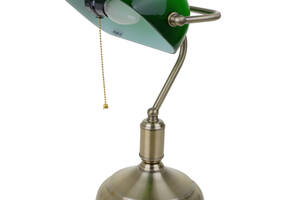 Настольная лампа в современном стиле Brille 60W MTL-52 Латунь