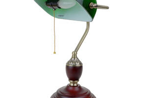 Настольная лампа в современном стиле Brille 60W MTL-54 Коричневый