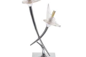 Настольная лампа в современном стиле декоративная Brille 40W BR-01312 Хром