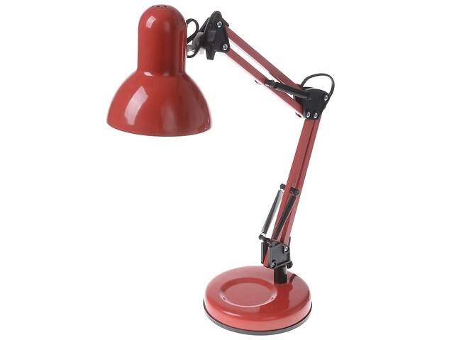Настольная лампа в современном стиле офисная Brille 40W MTL-23 Красный