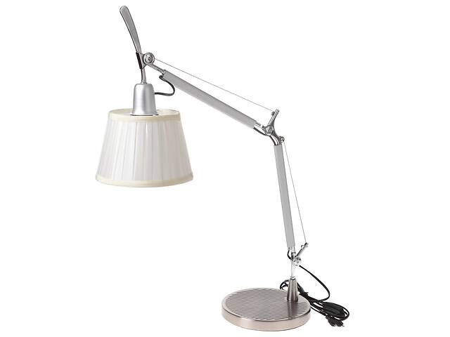 Настольная лампа в современном стиле офисная Brille 60W MTL-60 Серый