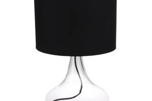 Настольная лампа в современном стиле с абажуром Brille 60W TL-138 Бесцветный