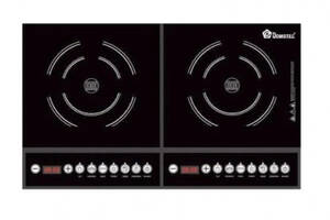 Настольная плита индукционная Domotec MS-5862 2 конфорки 4000W Black (2_009615)