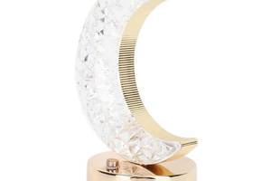 Настольная светодиодная кристаллическая лампа RIAS Moon Diamond Gold
