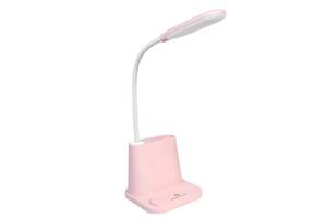 Настольная светодиодная лампа RIAS Multifunctional Desk Lamp с держателем для телефона 1200mAh Pink (3_02971)